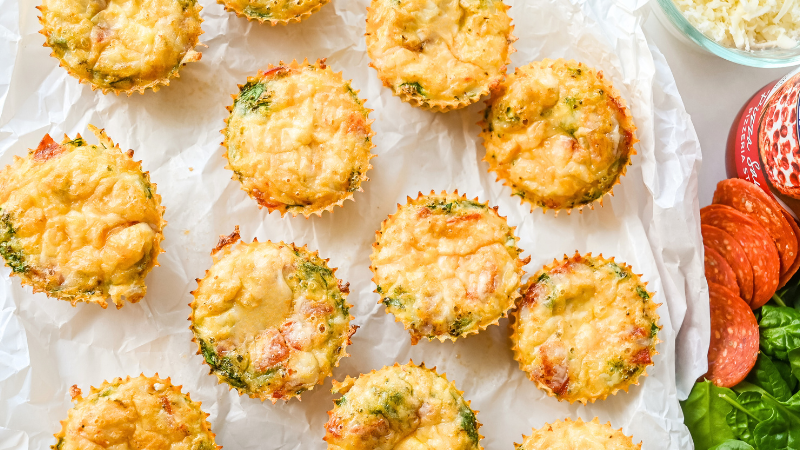 pizza egg muffins